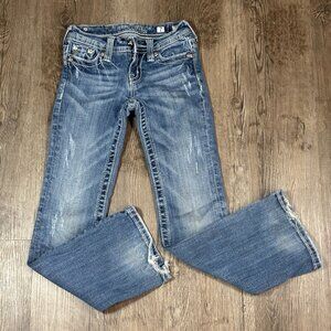 Girls Miss Me Boot Cut Jeans Size 7